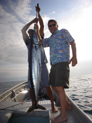 Bob with 62 lbs. Wahoo, 30 lbs. test.