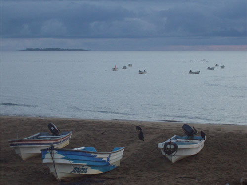 Local Panama Fishing Boats.