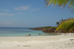 Panama fishing, white beach